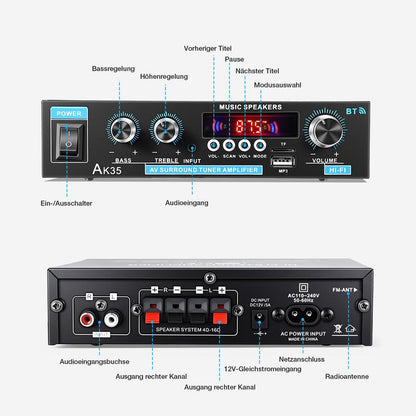 🎶 50% OFF! AK35 Home Audio Amp – Crystal Sound, Ultra-Fast Pairing 🔥📀 【Grab It Now】