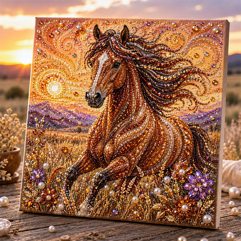 Highland Cow Pearl Art DIY Kit – Relaxing DIY Craft to Create Stunning Coastal Artwork