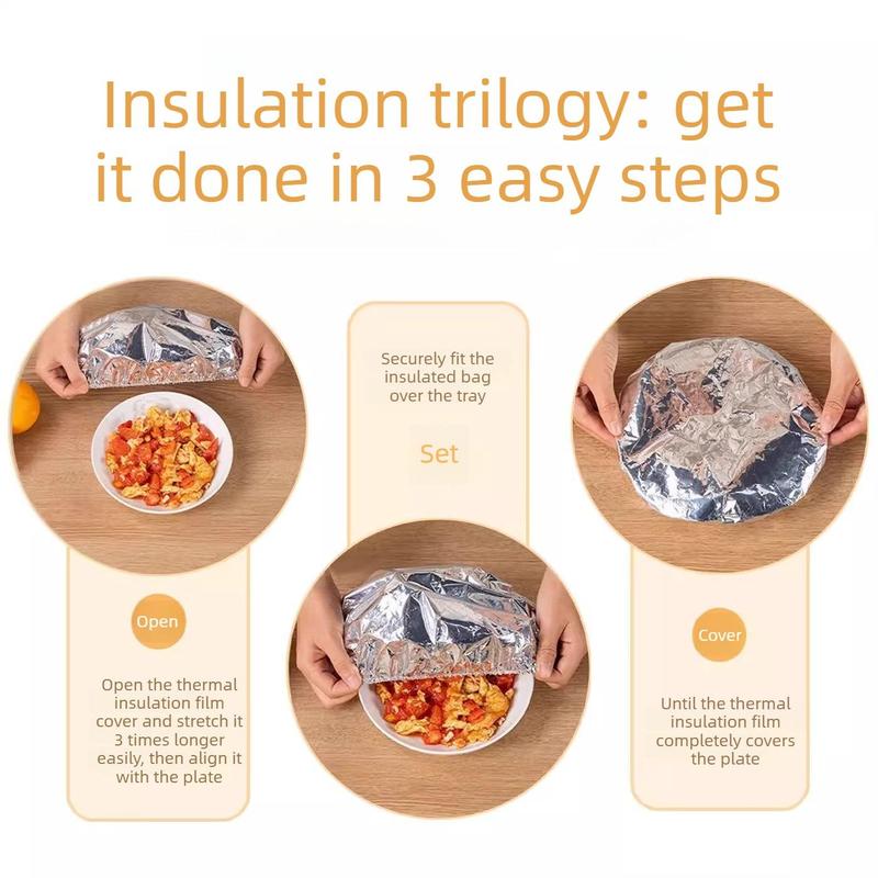 🥳Buy 150 PCS，get 100 PCS free✨ 💝Aluminum Foil Heat-retaining Cover