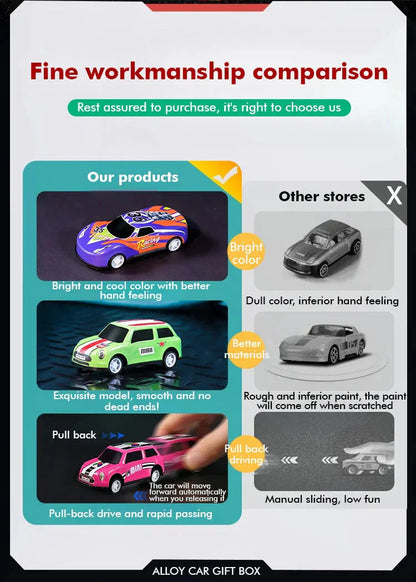 🎁【This Christmas, bring the companionship you missed back home】 —This alloy replica car holds an apology letter from Mom and Dad hidden inside the steering wheel.