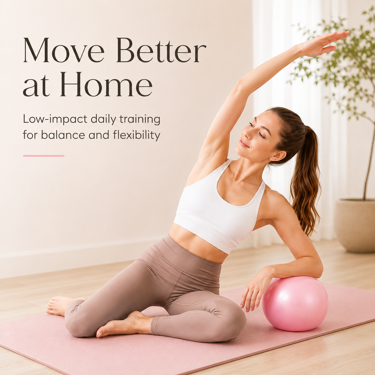 💜9-inch Anti-Burst Pilates Ball with Pump