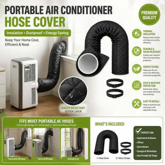❄️ LIMITED-TIME 50% OFF! ✨ AC Pipe Insulation Cover – Zipper closure, reusable. Protects pipes & adds a clean look.✨