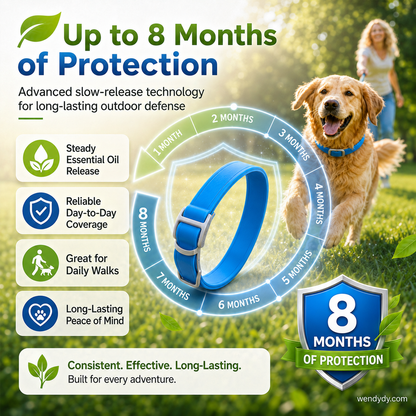 🥳2026 HOT SALE🥳💞50K+ SOLD!🌿🛡️ 50% OFF! Natural Essential Oil Pet Collar – 8‑month flea & tick protection. Plant‑based, no harsh chemicals. Safe for dogs & cats! 🐾✨
