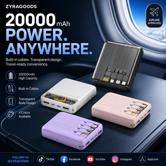 ⏳Time-Limited Special⏰Magnetic Power Bank With Stand & Cable