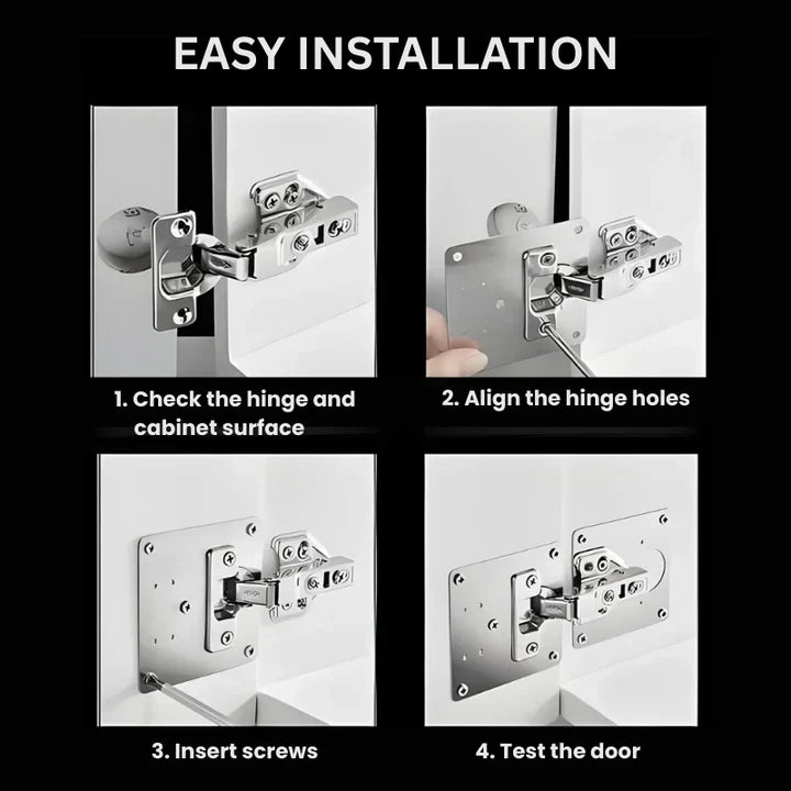 ❄️Summerfresh 50% OFF!🏠HingePlate 1+1 FREE: DIY Furniture Hinges Repair Side Plate