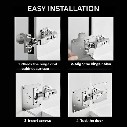 ❄️Summerfresh 50% OFF!🏠HingePlate 1+1 FREE: DIY Furniture Hinges Repair Side Plate