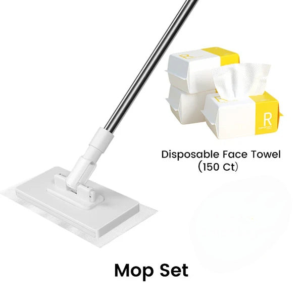 ⏰ Now only 50% off!💥Disposable Dust Mop with 4 Reusable Cloths