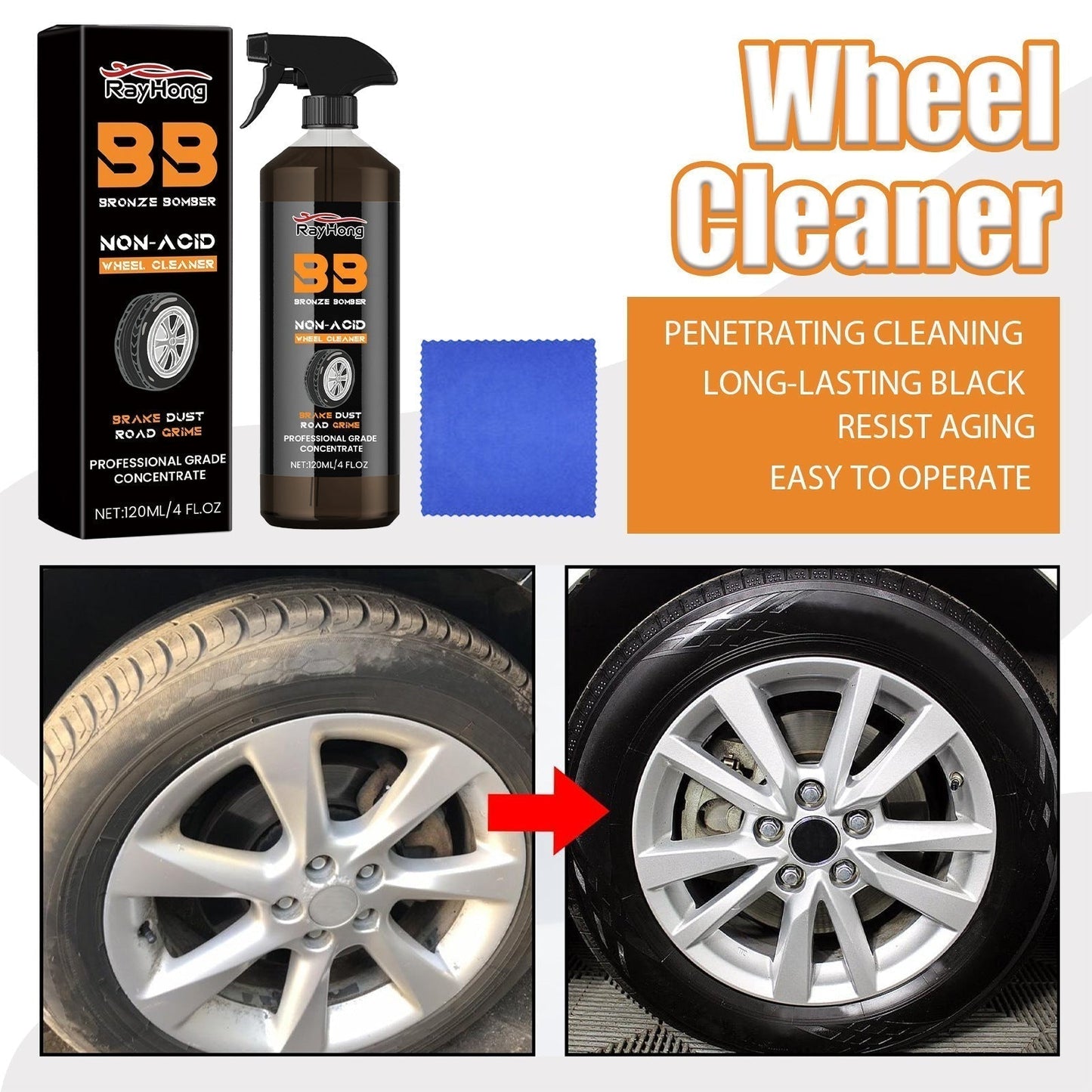 🔥Car Rust Remover Cleaner Spray🚗✨