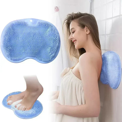 🥳HOT SALE🥳💞10K+ SOLD! Shower Scrubber – BUY 2 GET 1 FREE! Dual-sided, non-slip & massage pad. Deep clean – grab yours! ✅