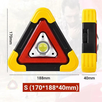 🔥2026 New Arrival🔥 3-IN-1 solar emergency triangle warning light at the roadside