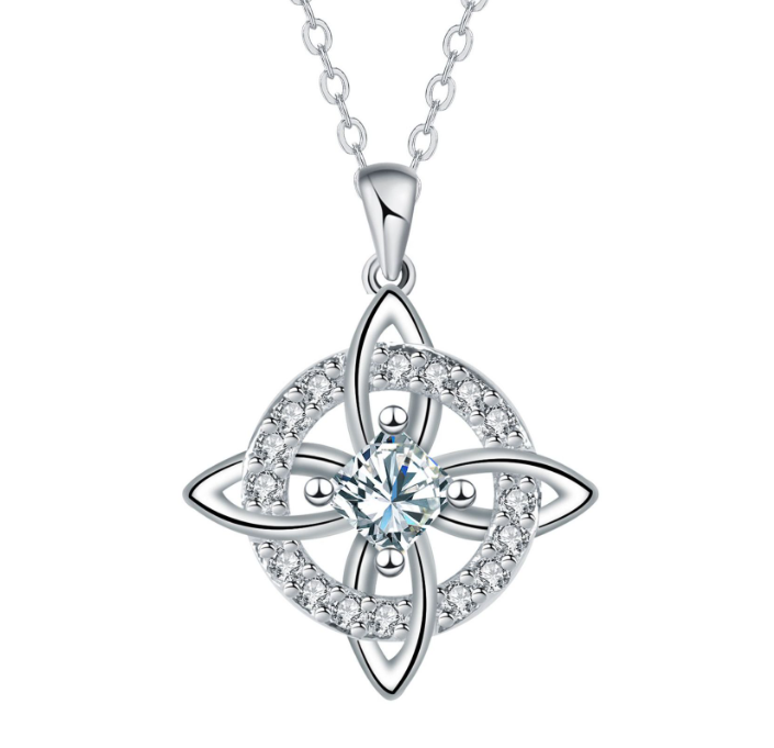 ⏳🔥LIMITED-TIME 50% OFF! ⏰Mystical Birthstone Witches Knot Necklace – Natural Crystal💞Protect Your Loved Ones🔮