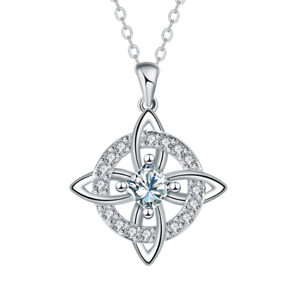 ⏳🔥LIMITED-TIME 50% OFF! ⏰Mystical Birthstone Witches Knot Necklace – Natural Crystal💞Protect Your Loved Ones🔮