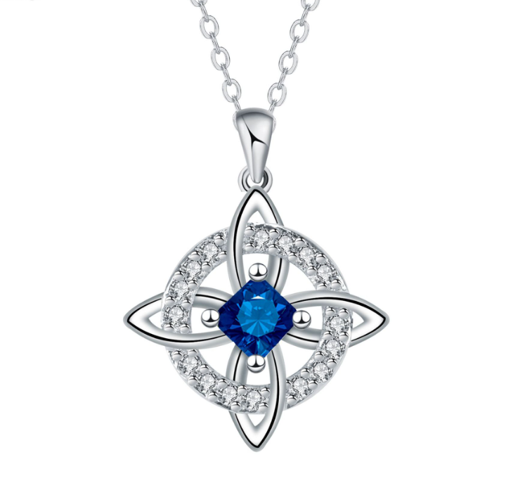 ⏳🔥LIMITED-TIME 50% OFF! ⏰Mystical Birthstone Witches Knot Necklace – Natural Crystal💞Protect Your Loved Ones🔮