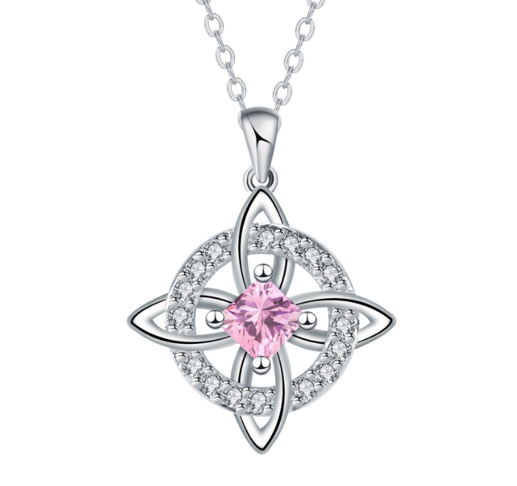 ⏳🔥LIMITED-TIME 50% OFF! ⏰Mystical Birthstone Witches Knot Necklace – Natural Crystal💞Protect Your Loved Ones🔮