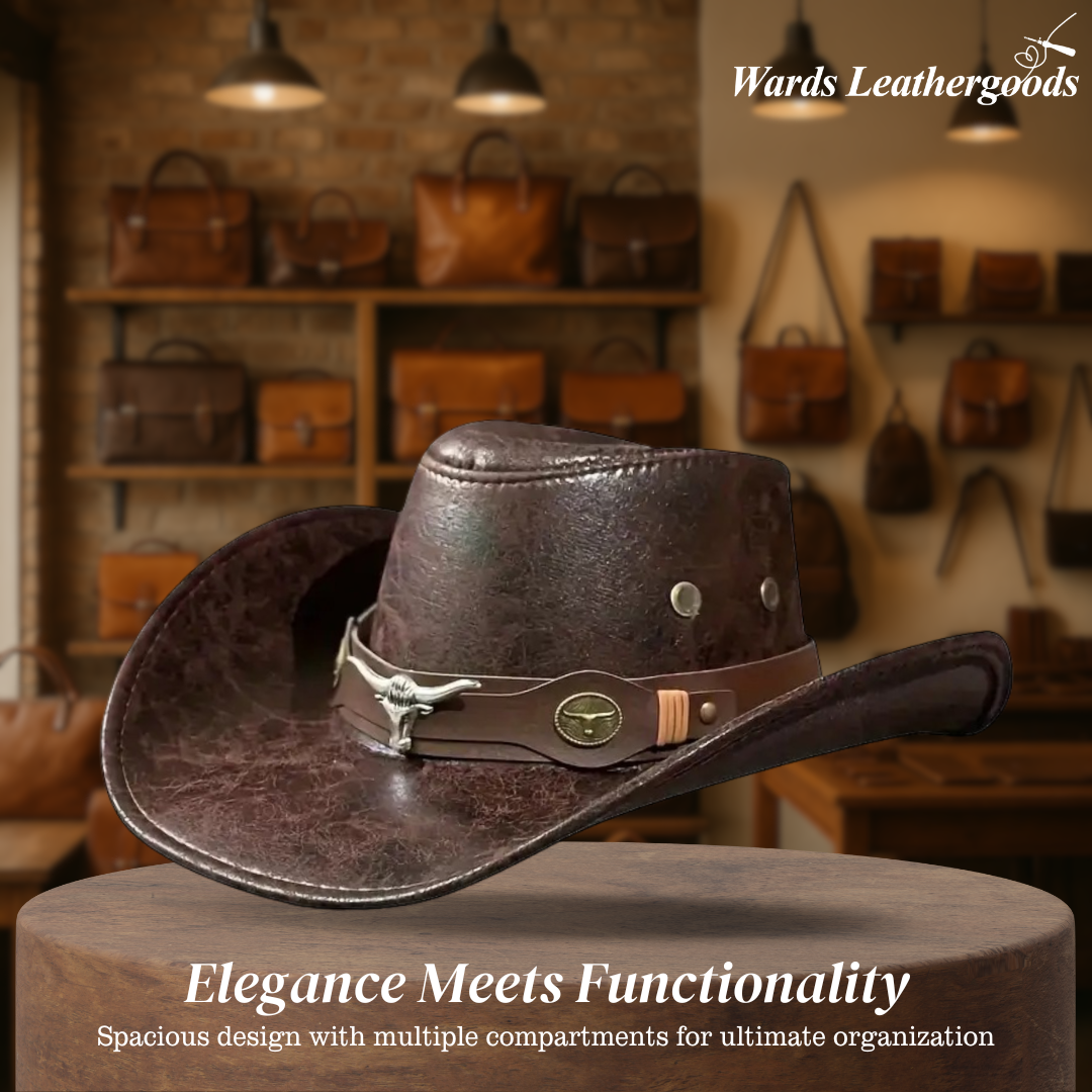 💐50% OFF ! Stylish Western Hat – Trendy Rivet Details & Wide Brim 🤠✨【Limited Offer】