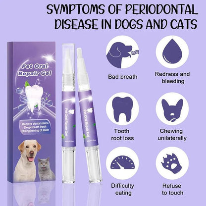 🥇BUY 1 GET 1 FREE🔥Pet Oral Repair Gel Toothbrush 🐱🐶