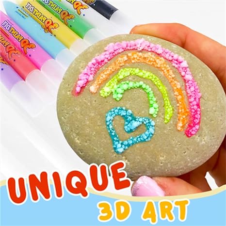 ⏳Time-Limited Special⏰Magic Pen – Draw 3D with one stroke!🎄 DIY Bubble Popcorn Drawing Pens