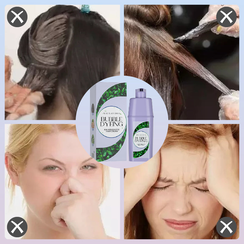 ✨ Gentle Bubble Hair Dye – Salon-Quality Color at Home! ✨