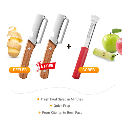 🥕【Buy One, Get One Free】Multifunctional Vegetable Peeler — Stainless Steel
