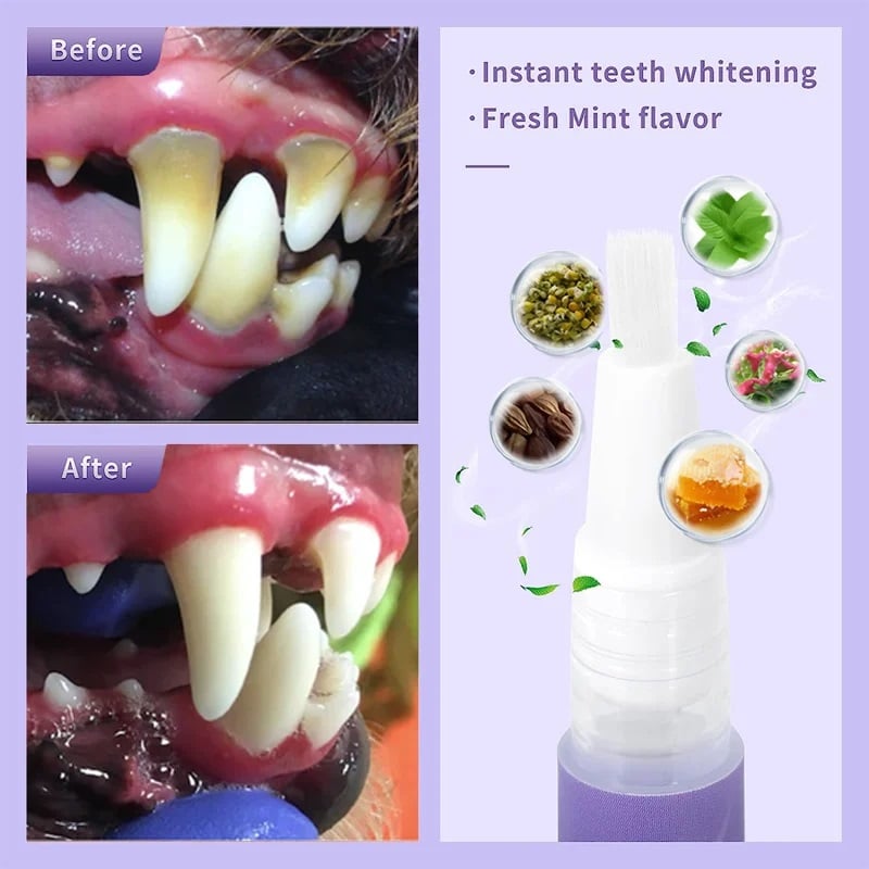 🥇BUY 1 GET 1 FREE🔥Pet Oral Repair Gel Toothbrush 🐱🐶