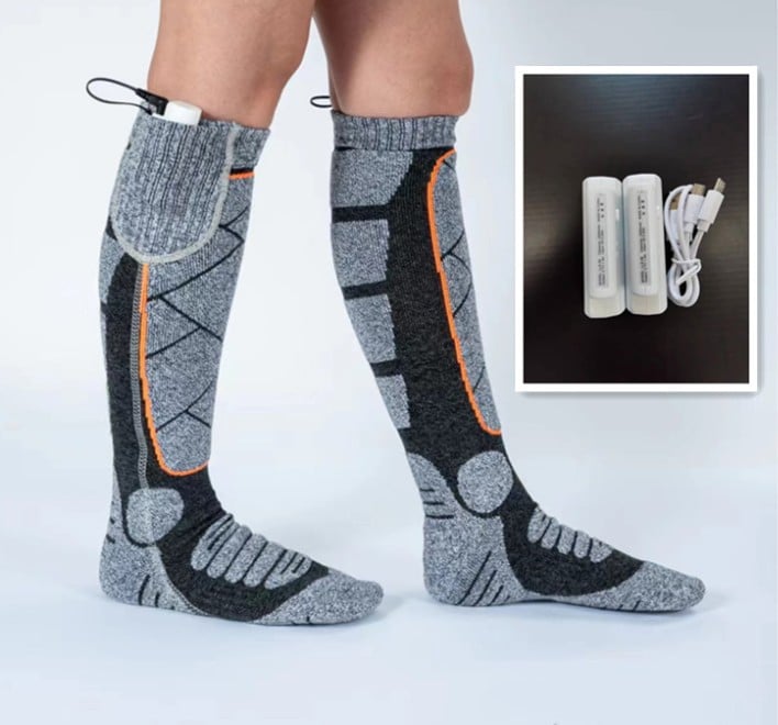 🥳2026 HOT SALE🥳💞50K+ SOLD! 🔥🧦 50% OFF! Rechargeable Heated Socks – carbon fiber fast heating, 6000mAh battery up to 9 hours. Perfect for skiing, hiking & winter warmth! 🛡️✅