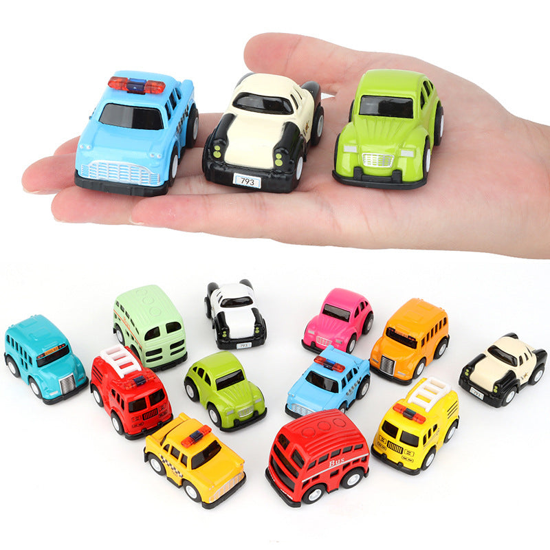 🚗🔥 50% OFF! Cartoon Mini Toy Car Set – Bright Colors, Smooth Rolling Wheels, Durable ABS for Kids Party Favors & Collectibles ✨