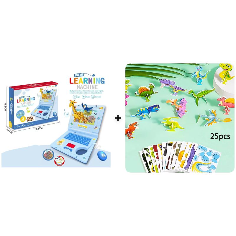 💻 50% Off! 🧸 Interactive Toy Laptop—featuring lights, sounds, and educational games—fostering creativity and motor skills through play 🎵