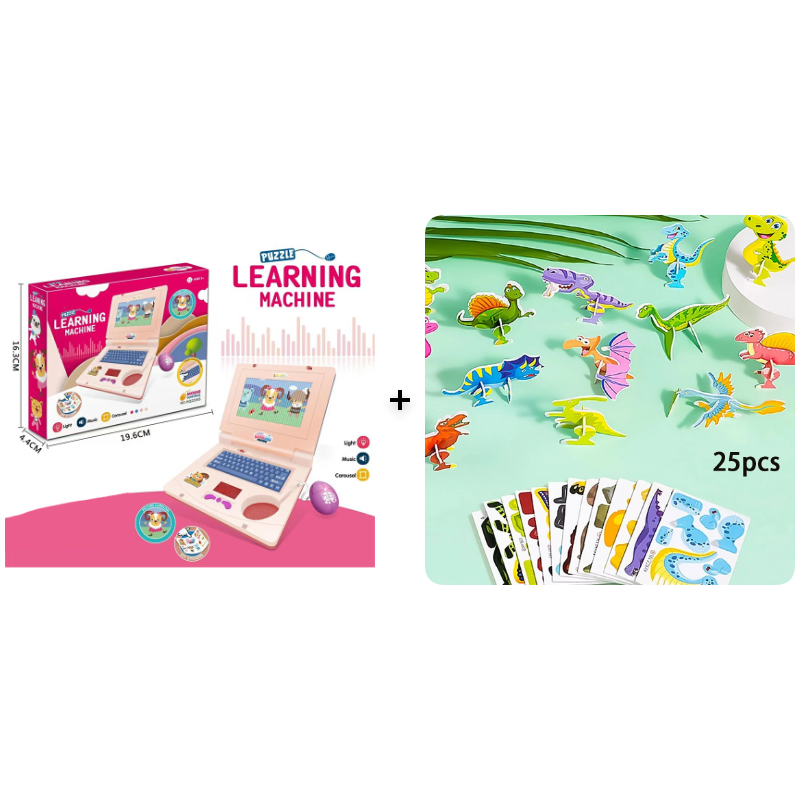 💻 50% Off! 🧸 Interactive Toy Laptop—featuring lights, sounds, and educational games—fostering creativity and motor skills through play 🎵