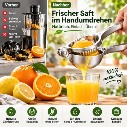 🍊 Large Zinc Alloy Portable Manual Juicer