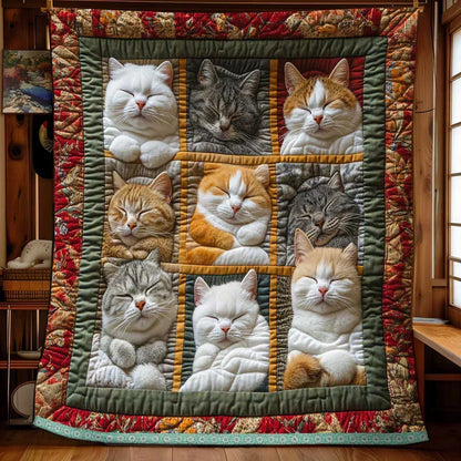 ⏳🔥LIMITED-TIME 50% OFF! ⏰🐱🎄 Vintage Cat Pattern Flannel Blanket – Cozy & Comfortable ✨