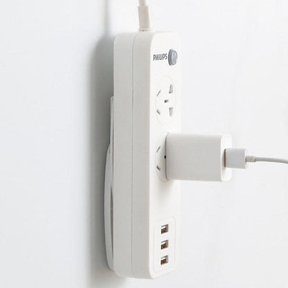 🥳 2026 Best Seller 🥳💞 Over 50,000 units sold! 🔌🪝 50% off! This self-adhesive desktop outlet mount securely holds power outlets, routers, and remote controls—keeping cables neat and organized while ensuring home safety! 🏠✨