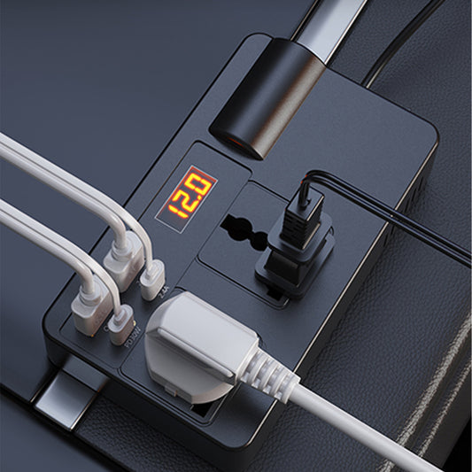 ✨ 200W Car Power Inverter (12V/24V to 220V) — The Driver's Ultimate Portable Power Solution! ✨