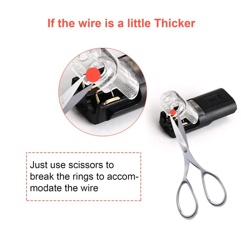 📢📢40% OFF !! ⏰Double-wire Plug-in Connector With Locking Buckle
