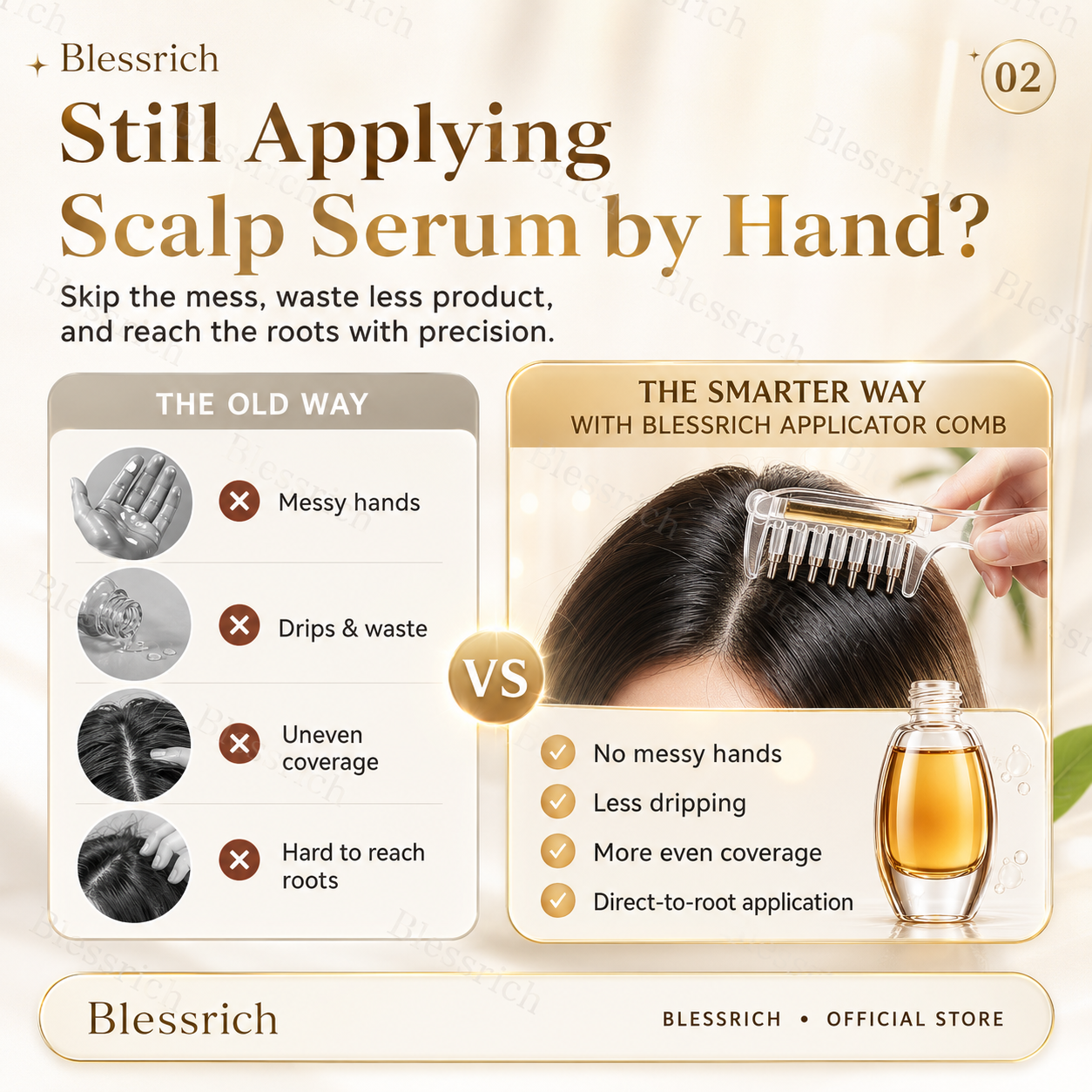 🎁💥LAST DAY SPECIAL PRICE!-￡6.99!!⏰💕🌟Scalp Serum Applicator Comb