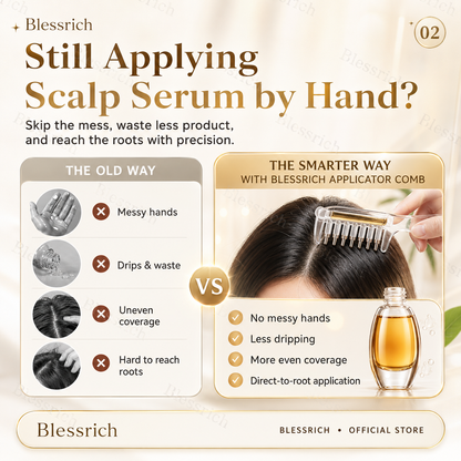 🎁💥LAST DAY SPECIAL PRICE!-￡6.99!!⏰💕🌟Scalp Serum Applicator Comb