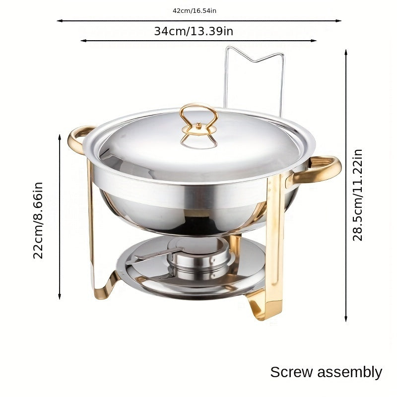 💎 50% OFF THE STAINLESS STEEL CHAFING DISH BUFFET SET! 💎 Professional-Grade, Food Safe & Portable for Any Event ✨