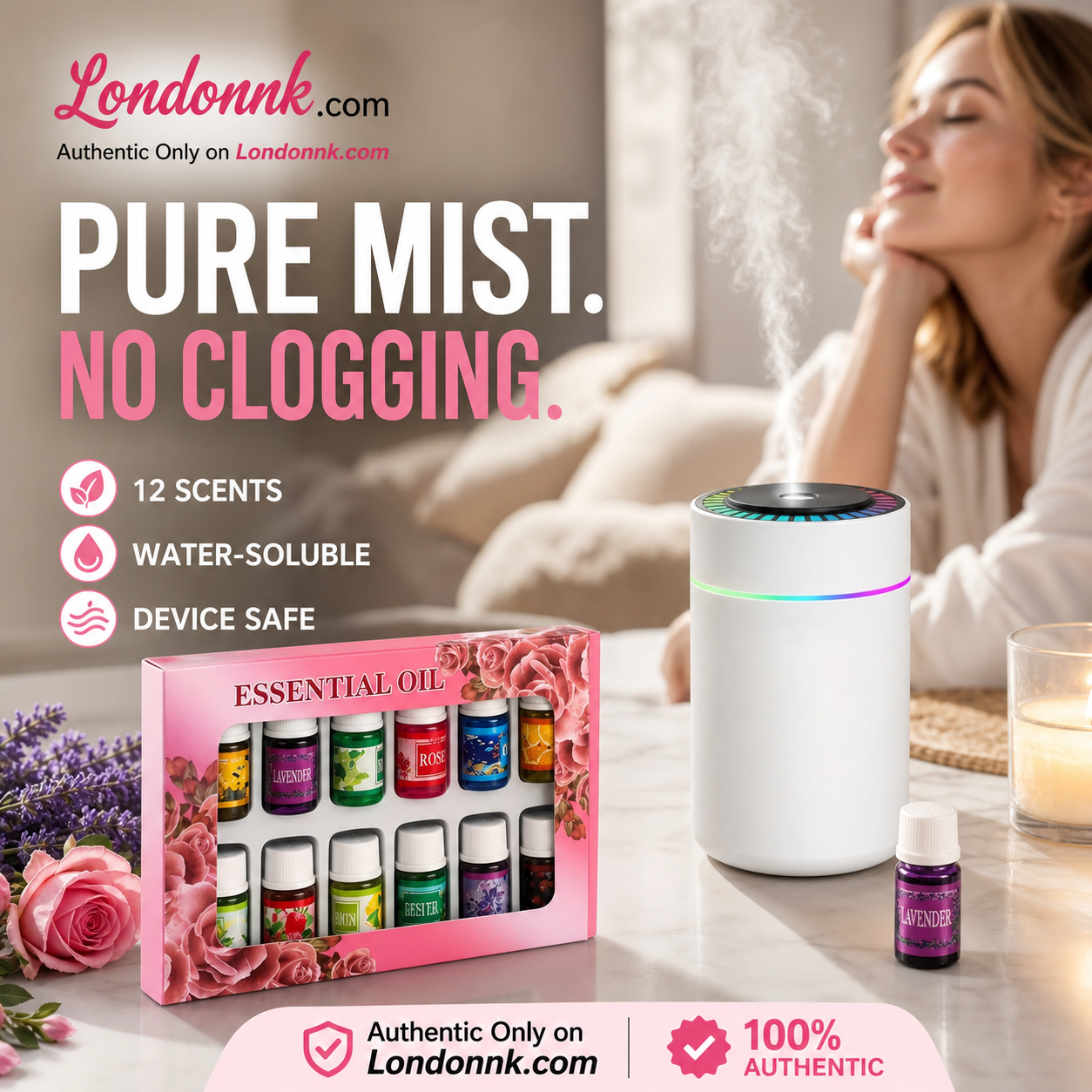 🌺 Last Day: 50% Off for a Limited Time! 🌷12-Pack Water Soluble Essential Oils Set