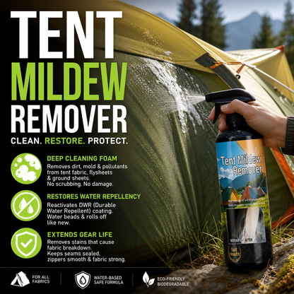✨Limited-time free cleaning cloths 🧹 First come, first served 🧴✨ 53% OFF! Outdoor Mildew Stain Cleaner – Spray on, wipes off mold instantly. Eco‑friendly, won‘t ruin waterproofing. Tent, awning, shower curtain – all like new! 🏕️💪