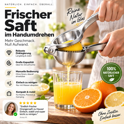 🍊 Large Zinc Alloy Portable Manual Juicer