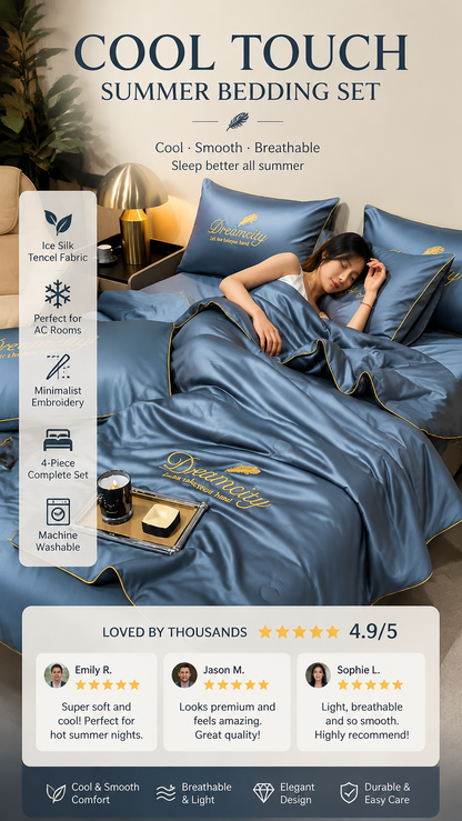 🔥 Summer Simple Ice Silk Quilt🎁Suitable for spring, summer and autumn