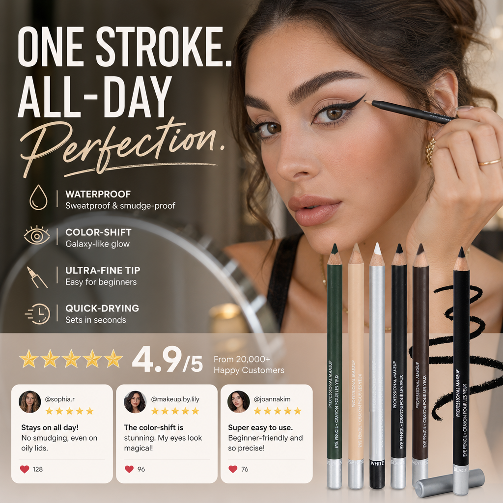 ⏳Time-Limited Special⏰Soft Smudgeable Eyeliner Pencil – Long-Lasting, Effortless Blend