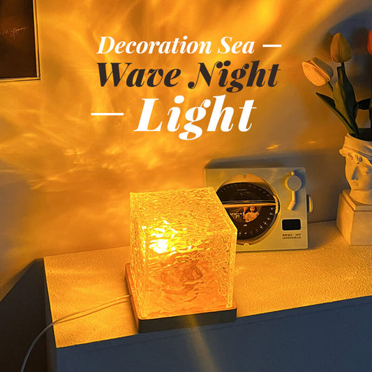 Rotating Wave Projector – Dynamic Ocean Effect, 16 Color Changing & Soothing Baby Sleep Aid 🌙✨