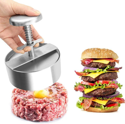 🎁2026 New Arrivals 50% OFF💥Meat Press for Burgers – 304 Food-Grade Stainless Steel – Non-Stick, Rust-Resistant – Dishwasher Safe – Perfect for Parties! 🛡️💨