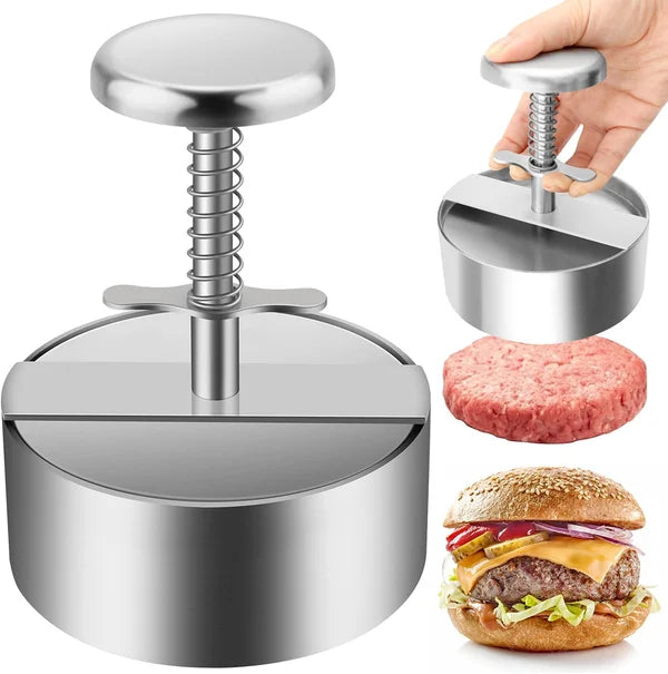 🎁2026 New Arrivals 50% OFF💥Meat Press for Burgers – 304 Food-Grade Stainless Steel – Non-Stick, Rust-Resistant – Dishwasher Safe – Perfect for Parties! 🛡️💨