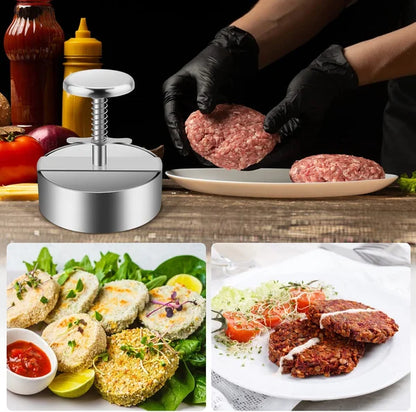 🎁2026 New Arrivals 50% OFF💥Meat Press for Burgers – 304 Food-Grade Stainless Steel – Non-Stick, Rust-Resistant – Dishwasher Safe – Perfect for Parties! 🛡️💨