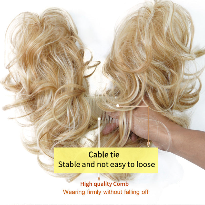 👱♀️ LIMITED-TIME 50% OFF! ✨ Clip-In Messy Side Comb Hair Bun – Instant Voluminous Updo, Heat Resistant 🎀