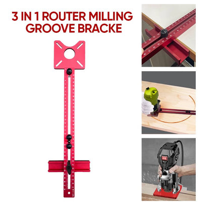 📢📢50% OFF !! ⏰3 in 1 Router Milling Groove Bracke