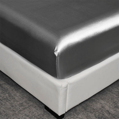 Satin Silk Cool Bed Fitted Sheet