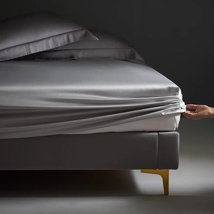 Satin Silk Cool Bed Fitted Sheet