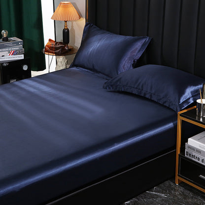 Satin Silk Cool Bed Fitted Sheet